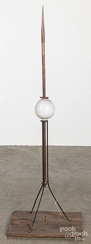 Lightning rod, together with an iron stand