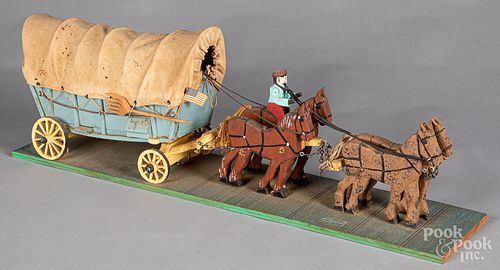Luke Gottschall horse and Conestoga wagon team