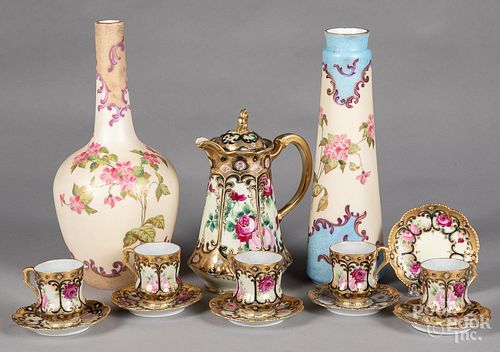 Two Austrian porcelain vases