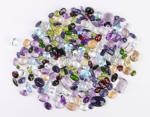 260.6 cttw. Loose Mixed-Cut Multicolored Gemstones