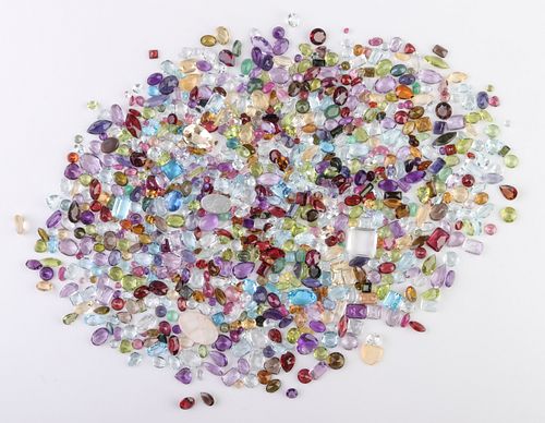 351.2 cttw. Loose Mixed-Cut Multicolored Gemstones