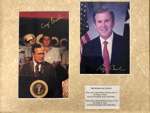 The Bushes of Texas signed photo