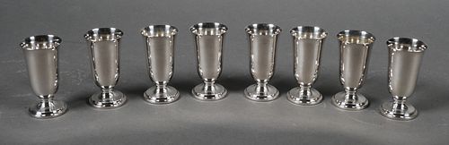 (8) STERLING Silver Footed Cordial Liqueur Cups