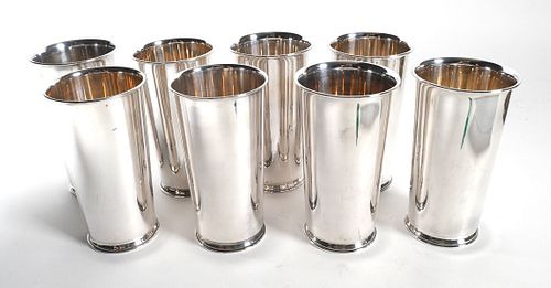(8) Sterling Silver Water Tumblers, 28 ozt