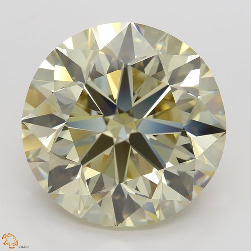 20.03 ct, Brn. Yellow/VS1, Round cut Diamond 