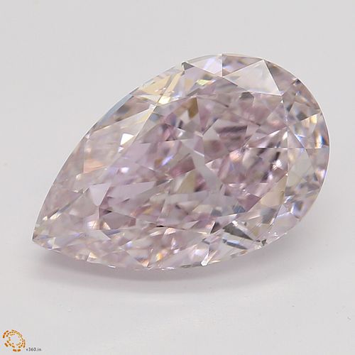 2.02 ct, Purple Pink/VS2, Pear cut Diamond 