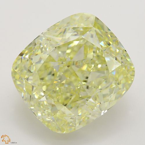 15.84 ct, Yellow/VS1, Cushion cut Diamond 