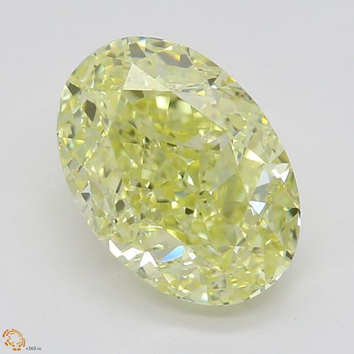 2.01 ct, Yellow/IF, Oval cut Diamond 