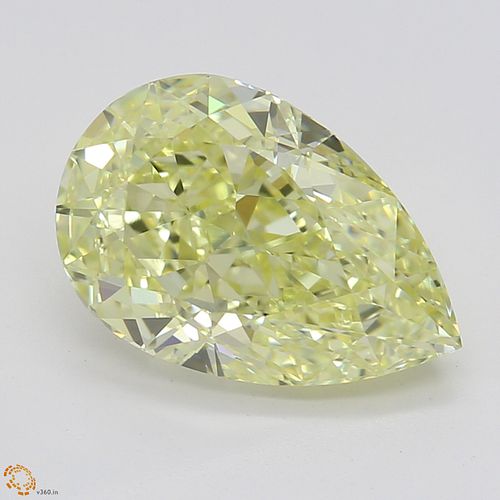 2.01 ct, Yellow/VVS1, Pear cut Diamond 