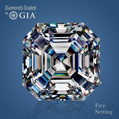 5.28 ct, Color D/FL, Square Emerald cut Diamond 
