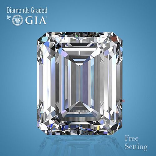 5.14 ct, Color D/FL, Emerald cut Diamond 