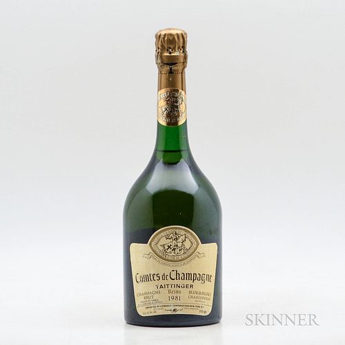 Taittinger Comtes de Champagne 1981, 1 bottle