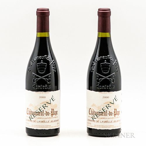 Domaine de la Vieille Julienne Chateauneuf du Pape Reserve 2000, 2 bottles