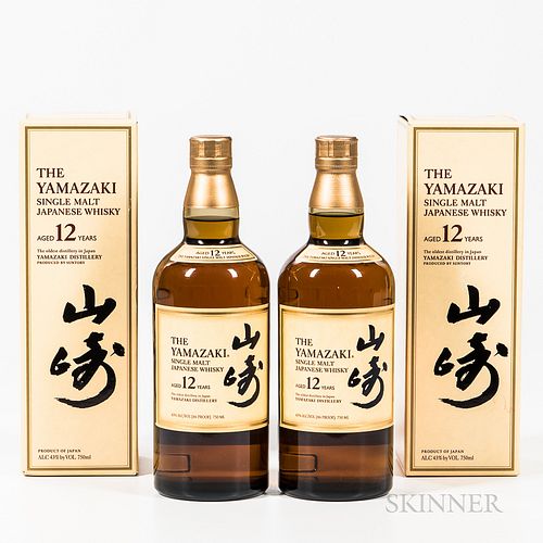 Yamazaki 12 Years Old, 2 750ml bottles (oc) Spirits cannot be shipped. Please see http://bit.ly/sk-spirits for more info.