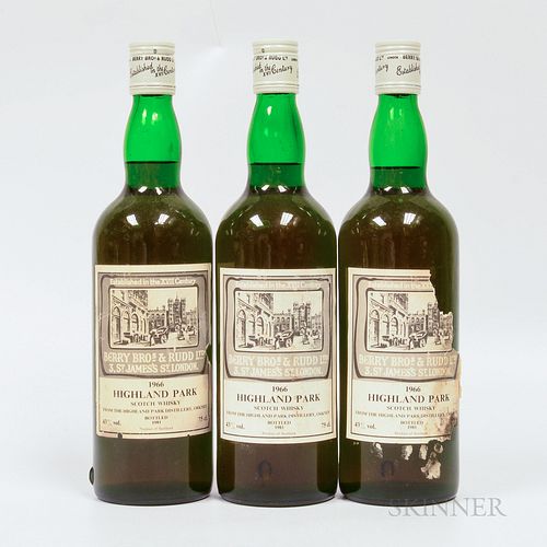 Highland Park 1966, 3 750ml bottles Spirits cannot be shipped. Please see http://bit.ly/sk-spirits for more info.