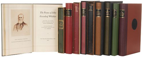 Poemas de Emily Dickinson, Heinrich Heine, John Keats, Long Fellow, John Donne, Robert Burns... Firmados por los ilustradores. Pzas: 10