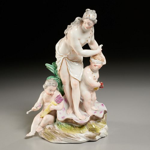 Ludwigsburg porcelain figural group