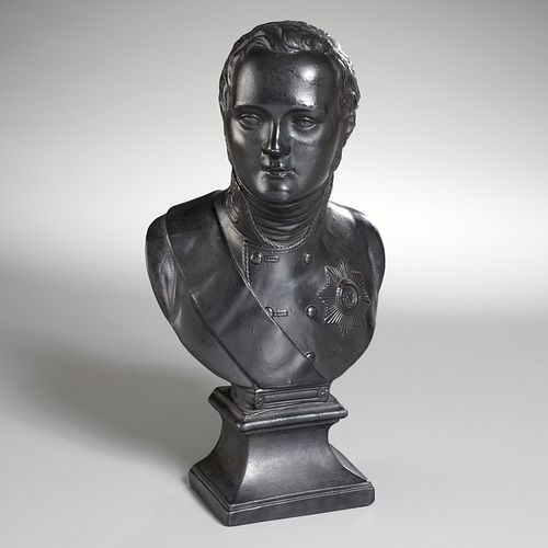Black basalt bust of Tsar Alexander I