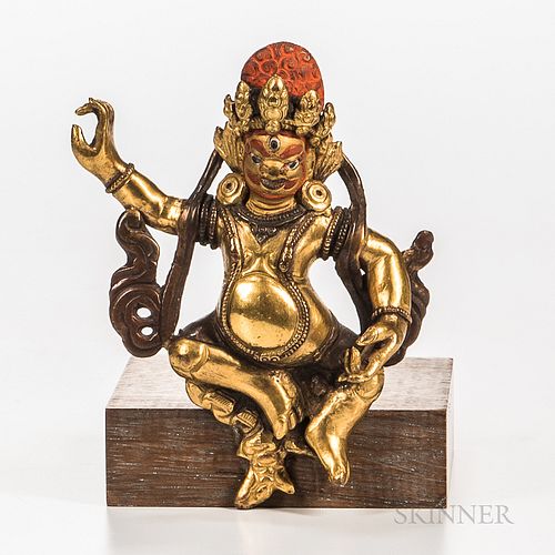 Gilt-bronze/copper Alloy Figure of Jambhala