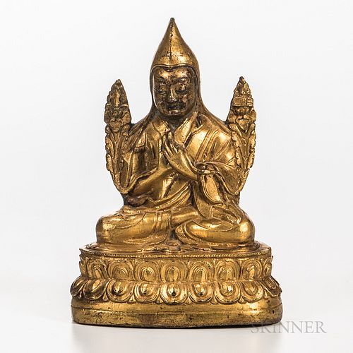 Gilt-bronze Figure of Tsongkhapa