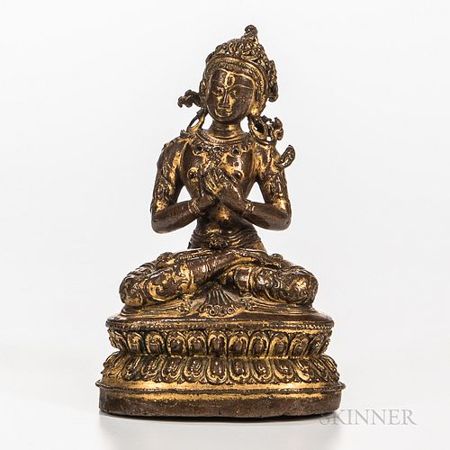 Gilt-copper Alloy Figure of Maitreya