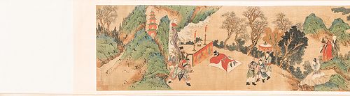 Set of Two Handscrolls Depicting the Legend of the White Snake