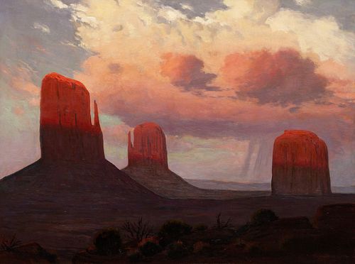James Swinnerton
(American, 1875-1974)
Mittens in Monument Valley 