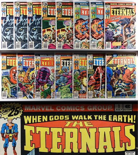 15PC Marvel Comics Eternals #1-#10 Run Group