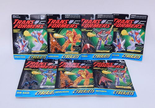 7PC 1995 Transformers G2 Cyberjets MOSC Group