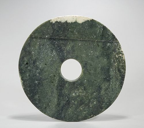 Large Chinese Nephrite Bi Disc