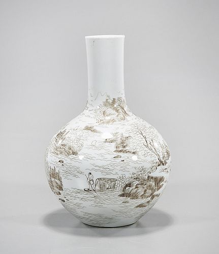 Chinese Glazed Porcelain Globular Vase