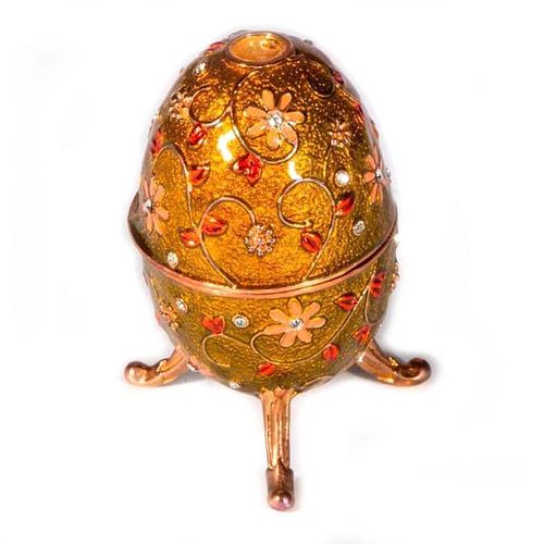 Decorative replica of a Russian enameled egg