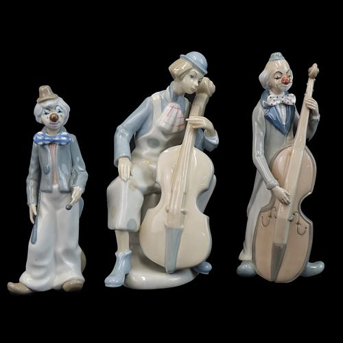 Three (3) Vintage Glazed Porcelain Figurines