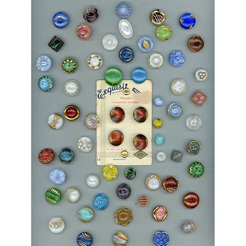 A Large Card Of Div 3 Moonglow Buttons