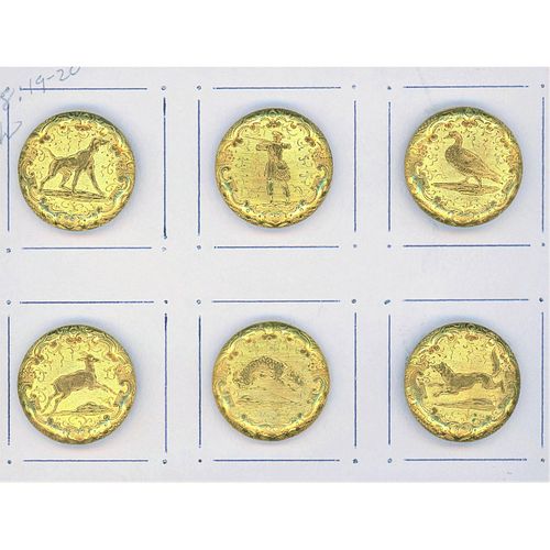 A Small Card Of Golden Age Buttons