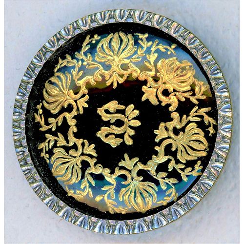 One Division One Grench Enamel Button With Gilding