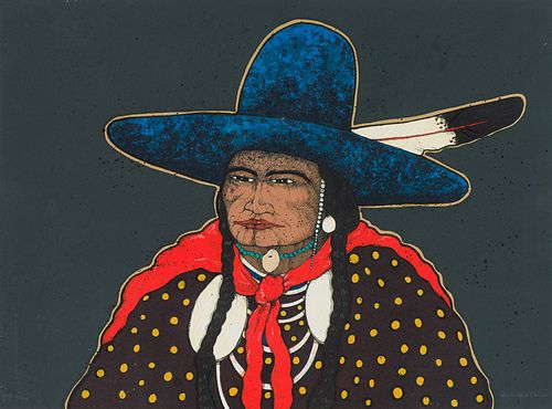Kevin Red Star Native American Man with Blue Hat