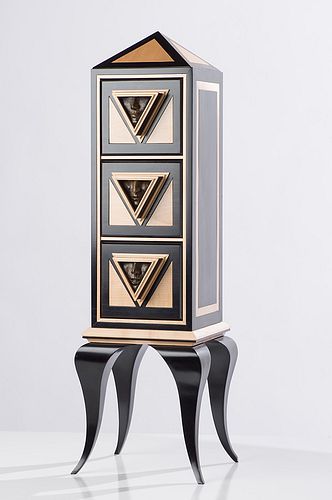 Kevin Irvin Chest of Drawers (Triangular Form for Pulls)