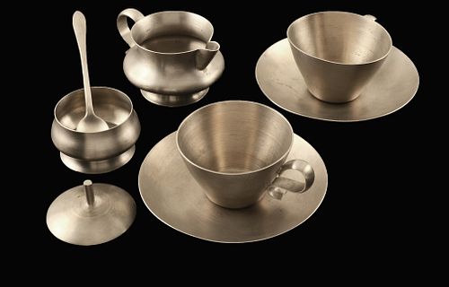  BAROODY PEWTER, CANDIA, NH, Pewter Tea Service