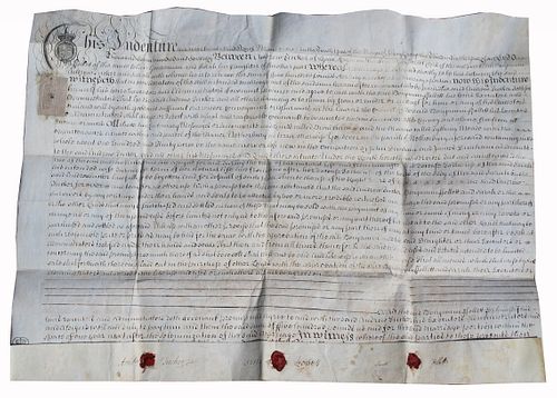 1773 King George III Indenture Document