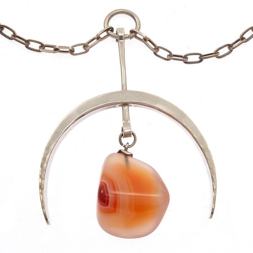 Modernist Norway PLUS Studio Agate, Sterling Necklace