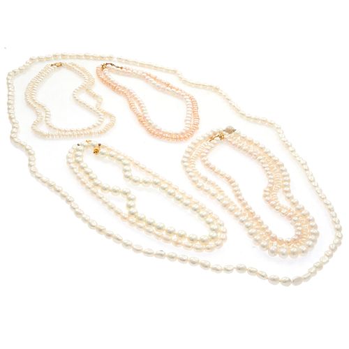 Collection of Ten Fresh Water Pearl Necklaces