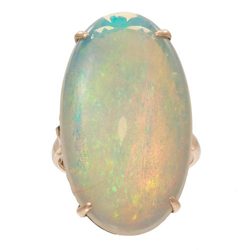 Opal, 14k Rose Gold Ring