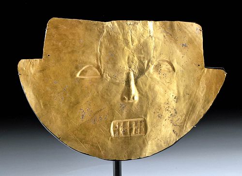 Beautiful Calima Gold Funerary Face Mask