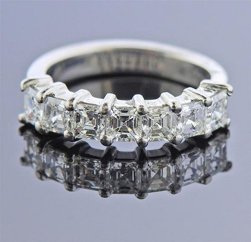 Platinum Diamond 7 Stone Ring