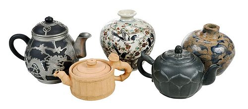 Five Pieces Asian Ceramics