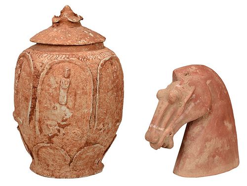 Two Early Chinese Earthenware Pieces