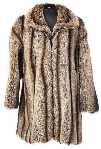 Coopchick Raccoon Fur Coat
