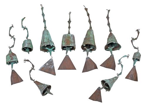Paolo Soleri, Group of Nine Bronze Bells