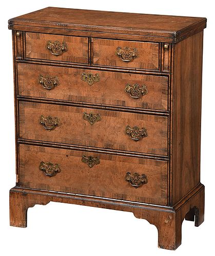 George I Style Walnut Bachelor's Chest